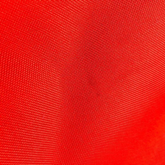 Vintage 70s Orange Flower Power Pyramid Cosmetic Bag, Travel Toiletry Pouch - Picture 13 of 13